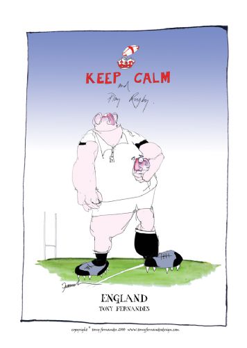 England Player - signed print